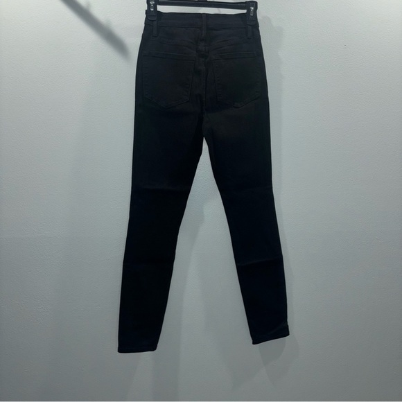 FRAME Ali High Rise Skinny Jeans Black Size 25 - Picture 7 of 13